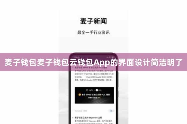 麦子钱包麦子钱包云钱包App的界面设计简洁明了