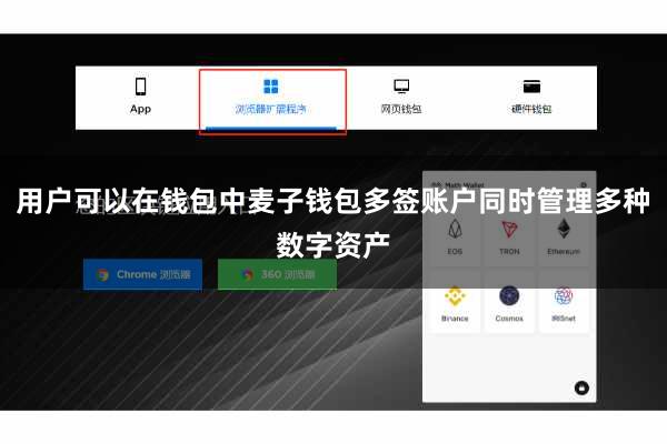 用户可以在钱包中麦子钱包多签账户同时管理多种数字资产