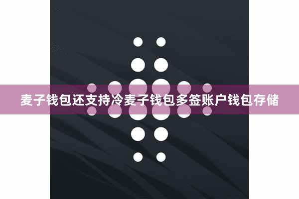 麦子钱包还支持冷麦子钱包多签账户钱包存储