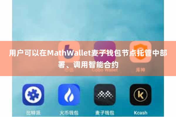 用户可以在MathWallet麦子钱包节点托管中部署、调用智能合约